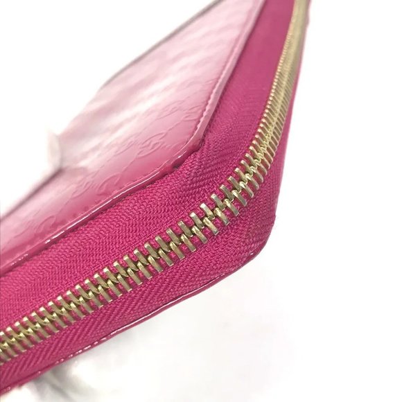 AUTHENTIC GUCCI Abbey GG pattern Guccissima Wallet Long Wallet enamel pink - Picture 7 of 15